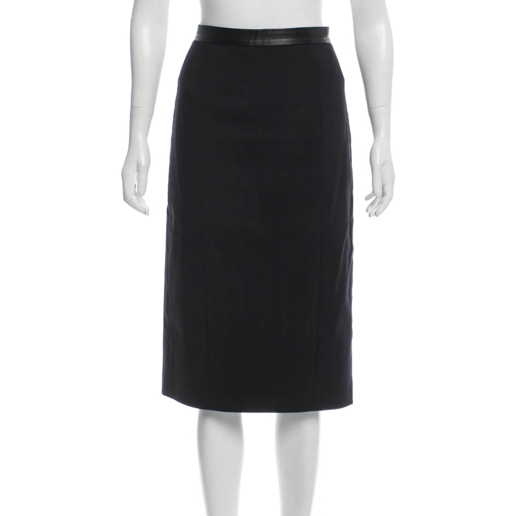 Tibi Pencil Skirt With Leather